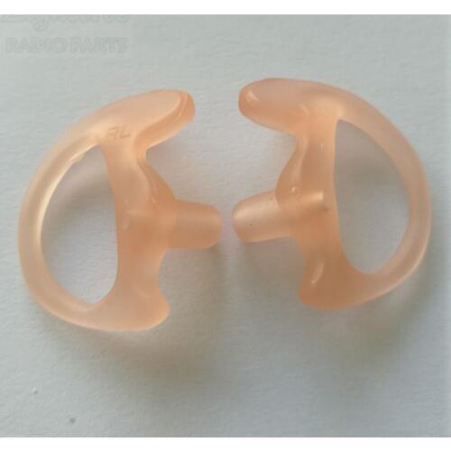 100 pairs/lot) Two Way Radio Flesh Color Ear Tip Left And Right Different Size Are Optional