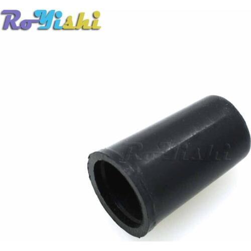 1000pcs/pack Zipper Pull Ends Bell Stopper Without Lid Cord Lock Plastic Black Hole Size:3.7mm
