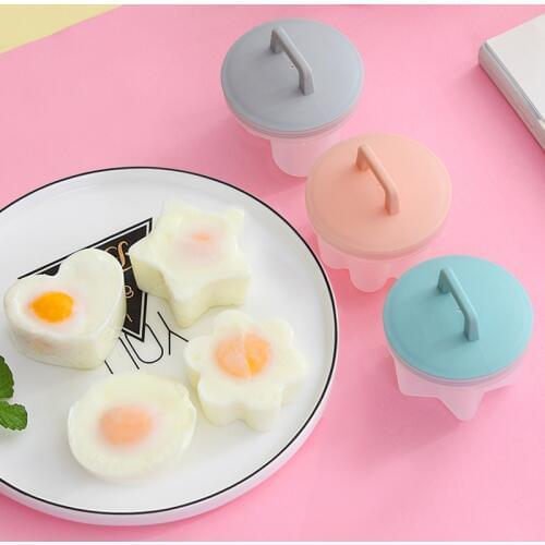 4pcs/set Kids Egg Poacher Egg Boiler for Children Kitchen Accessories Egg Cooker Tool Egg Pudding Chocolate Mold Dropshipping
