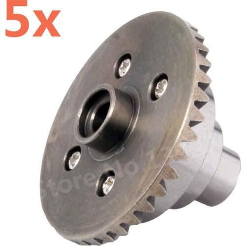 5pcs HSP 1/10 Pangolin Spare Parts Upgrade Aluminum Connect Box W/Gear 38T 180009 18009 For 1/10 4WD Rock Crawler Climber 94180