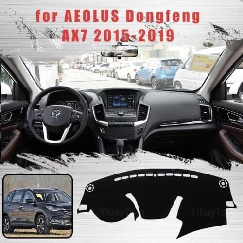 Car Dashboard Cover Dash Mat for AEOLUS Dongfeng AX7 2015-2019 Auto Non-slip Sun Shade Pad Carpet