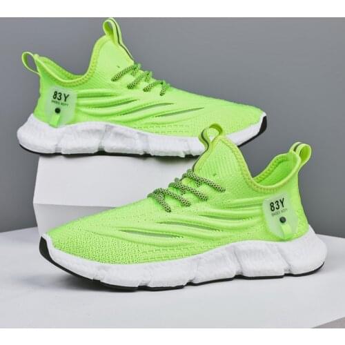 Breathable Mesh Shoes Men White Casual Shoes Knitted Shoes Light Running Sport Shoes Cheap Sock Sneakers Jogging Fitness Shoes