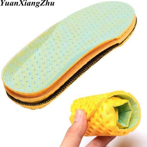 1Pair Reathable Deodorant Insole Men And Women Mesh EVA Lightweight Insole Sports Bcomfortable Soft Running Cushion Insoles