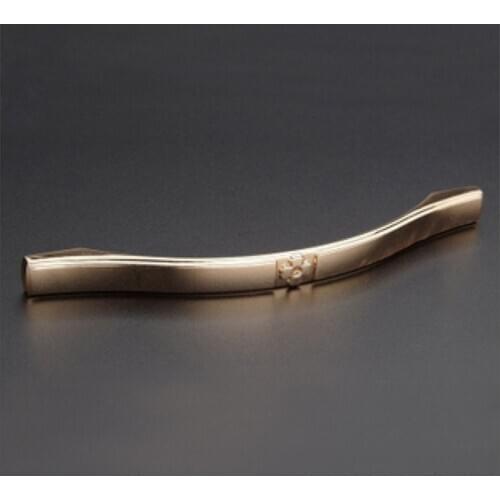 Europe Kitchen System Ambry Door Pull Knob On Rose Golden And Concealed Closet Door (C:C:128MM L:158MM)