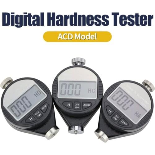 HA/HC/HD Hardness Tester Tire Plastic Rubber Test Tool Digital Shore Durometer LCD Display 0-100HATester Meter paragraph