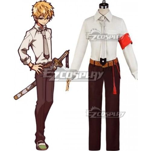 Jibaku Shounen Hanako-kun Minamoto Teru Halloween Carnival Uniform Fancy Suit Adult Party Outfit Cosplay Costume E001
