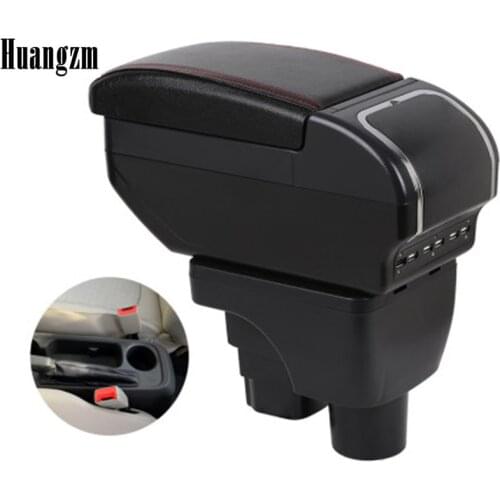 Center Console Storage Box For Chevrolet Sail 3 Armrest box Dual layer ashtray 9 USB Charging Car decoration accessories