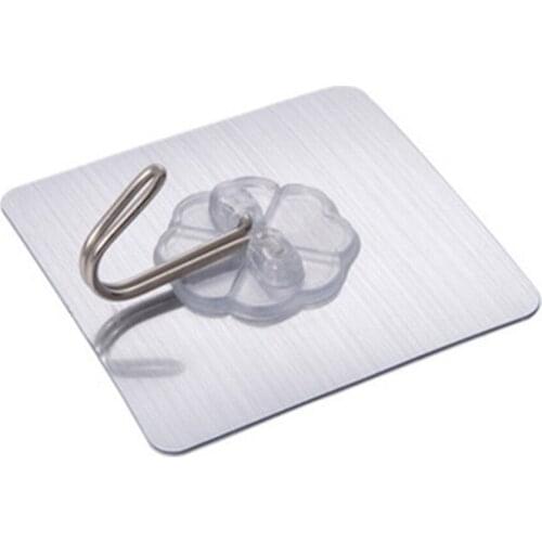 Strong Adhesive Wall-Mounted Nail-Free Hook Kitchen And Bathroom Seamless Hook Suction Cup Transparent Strong Hook Wall Sticky