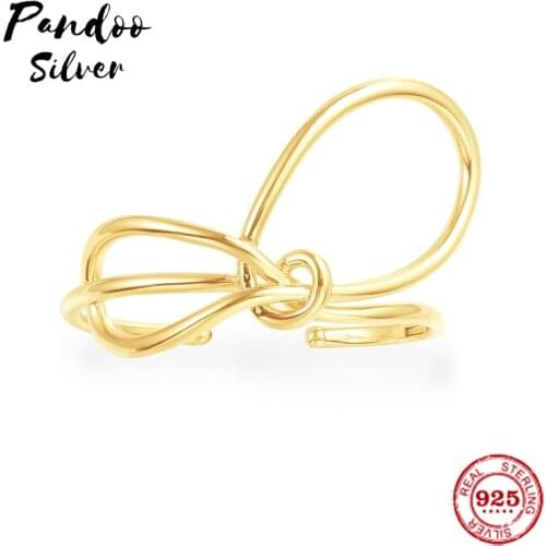 Fashion Charm Sterling Silver Copy 1:1 Copy,Yellow Silver Toi Et Moi Statement Open Cuff Women 2021 Jewelry Gift With Logo