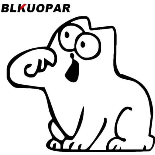 BLKUOPAR Fashionable Cat Graphics Car Stickers Motorcycle Decals Bumper Suitable for RV Vehicle Vinyl Car Wrap JDM Street Signs