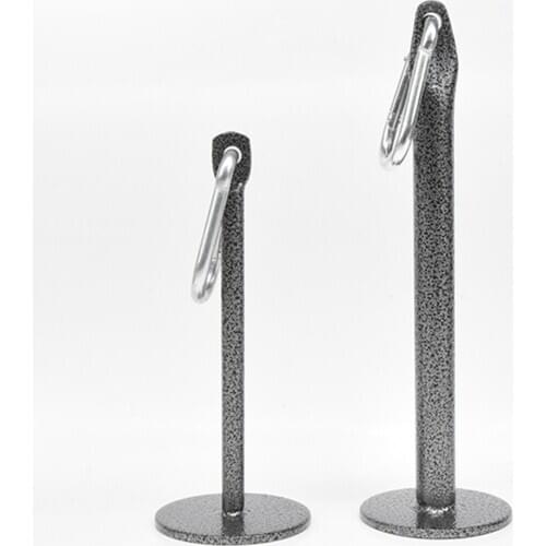 Strong Weight Plate Loading Pin Holder Stand Home Gym Workout Carabiner Hook