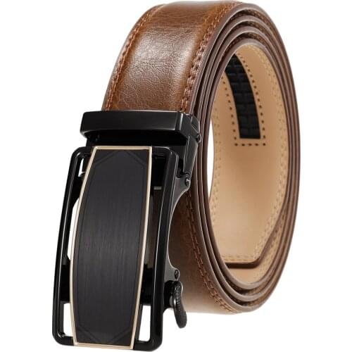 Top Quality Genuine Leather Male Belts Men Jeans Automatic Buckle Fashion Luxury Designer Belt for Men 2021 New Large Size 130cm