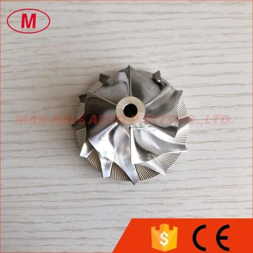 RHV4 VD20022 38.75/52.48mm 6+6 blades performance turbo milling/aluminum 2618/billet compressor wheel for L200 1515A17D VT16
