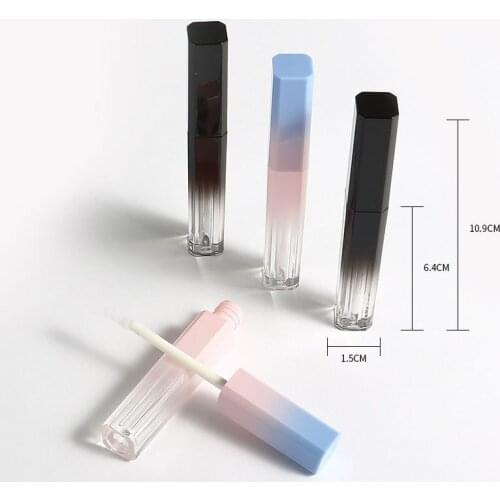 Pink Lip Gloss Tubes Plastic Empty Lip Balm Container Tubes DIY Empty Makeup Lipgloss Liquid Lipstick Case Beauty Packaging