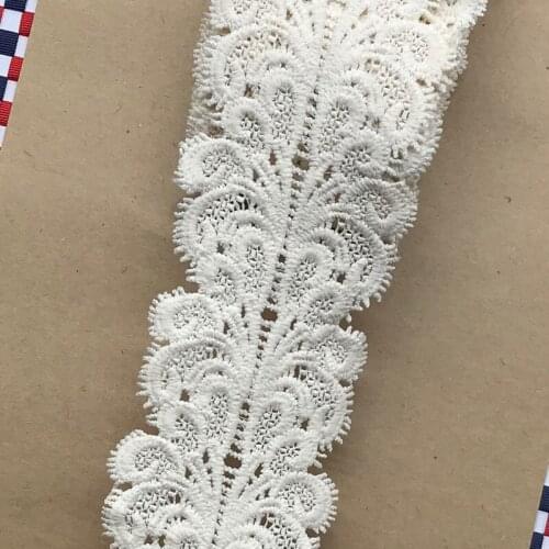 Wide 8 cm 1 yards high quality lace accessories fabrics lace cloth dress cloth DIY manual material