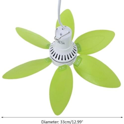 33cm Diameter AC 220V 15W Silent Household Dormitory Bed Hanging Fan Mini Ceiling Fan for Bedroom Dormitory Home
