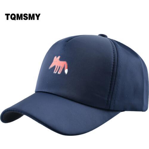 TQMSMY Cute Boy Baseball Cap Summer Girl Baseball Hats Little Cartoon Fox Snapback Caps Adjustable Visor Bone Sun Hats TMA17