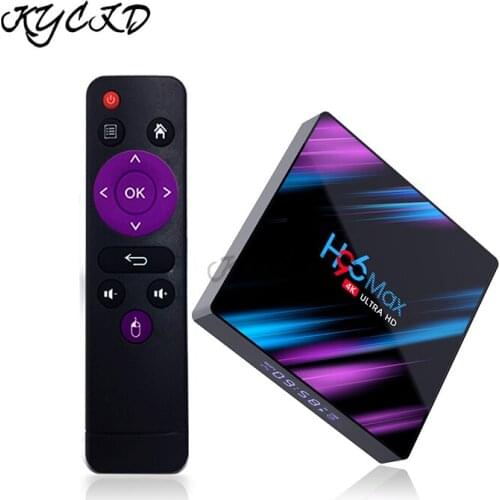 H96 MAX Smart TV Box RK3318 Quad-Core Android 10 4GB RAM 16G/32G/64G 4K Youtube Media Player 2.4G/5GWIFI BL Set Top Box DC 5V 2A