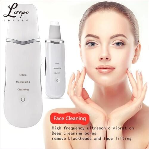 Ultrasonic Scrubber Deep Cleansing Face Scrubber Facial Cleansing Shovel Exfoliating Skin Scraper Peeling Beauty Instrument