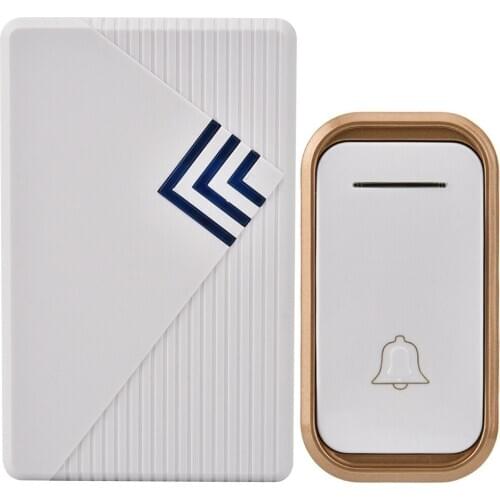 Smart Doorbell Home Wireless Doorbell Waterproof Security Doorbell Battery-Operated With Transmitter And Receiver