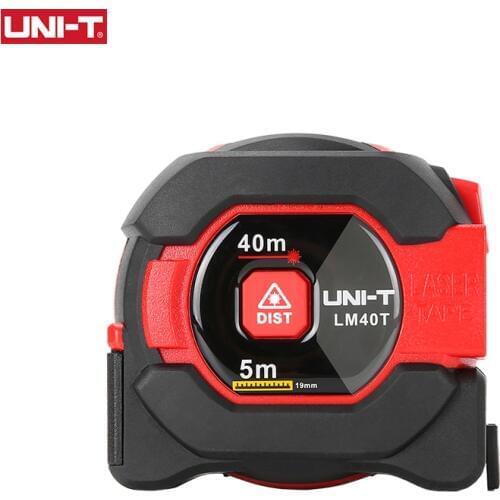 UNI-T Laser Measuring Tape LM40T 40M Rangefinder Digital Distance Meter Retractable 5m Laser Ruler Roulette