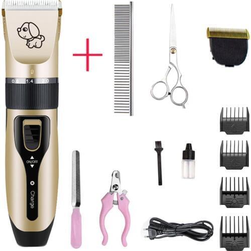 USB Charger Low-Noise Pet Hair Trimmer Remover Cutter Grooming Cat Dog Hair Trimmer Electrical Pets Hair Cut Machine
