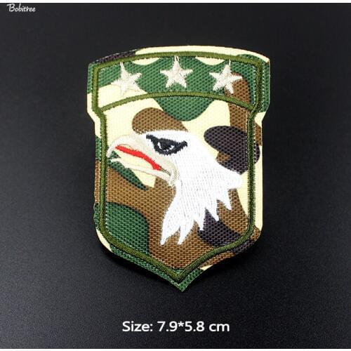 Three Stars Eagle Army Patches Embroidered US Air Force iron Badge Applique Stickers for Jacket Backpack Decoration