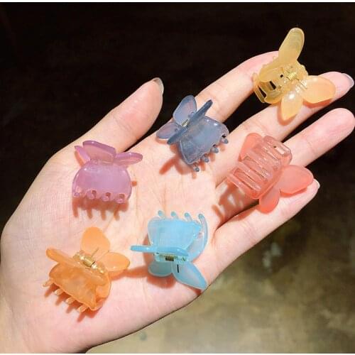 Butterfly Resin Hair Claws for Women Girls Romantic Hairpin Fashion Hairclaw Trendy Acrylic Hair Accessories Korean Jewelry