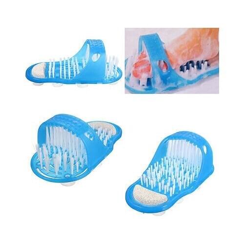 1 PC Shower Feet Foot Scrubber Massager Cleaner Exfoliating Washer Wash Slipper Brush