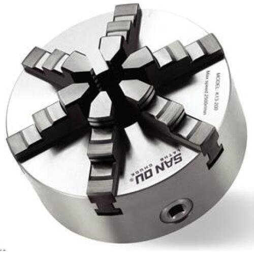 6Jaw Lathe Chuck 100mm 125mm 160mm 200mm Self-centering Six Jaw Chuck CNC Metal Lathe Metalworking Accessory