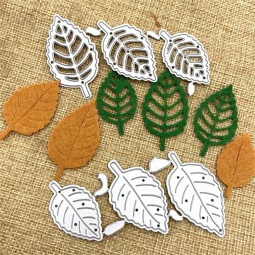 6PCS/lot leaf Metal Cutting Dies Stencil Die Cut Scrapbooking Craft StampsDIY Album Paper Cards Embossing