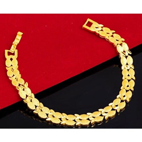 Arabic Womens Personality Watch Chain Does Not Fade New Fashion Muslim Gold Luxury Boutique Jewelry Ladies Charm Bracelet