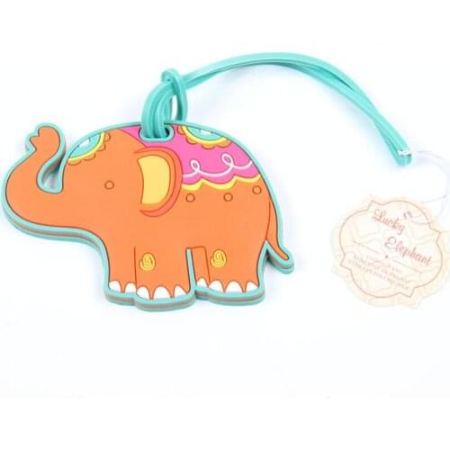 Free Shipping Hot Selling Newest Dumbo Elephant Travel Luggage Tags Suitcase Bag Tag Wedding Favor and Gift 50Pcs/Lot