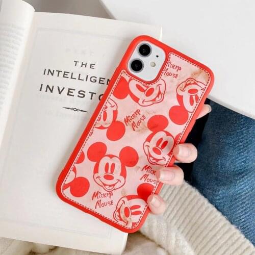 2021 Disney Mickey Minnie for iPhone 7 plus xr xs max 11/12pro max 12mini kawayi couple phone case