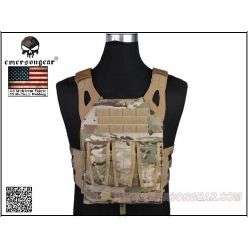EMERSON N Jump Plate Carrier Tactical Vest Airsoft Combat Molle Chest Vest Multicam EM7355MC