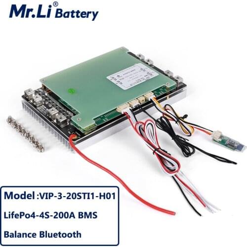 Mr.Li 4S 200A BMS 3S 4S 5S 6S 7S 8S 9S 10S 11S 12S 13S 14S 15S 16S 17S 18S 19S 20S Balance LifePo4 Battery With Bluetooth