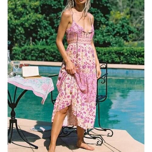 Happie queens Pink Summer Dresses