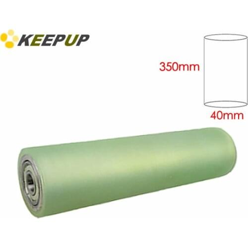 Furniture wheel.Diameter 40mm, length 350mm,PU polyurethane roller with bearing,Soft surface,Pipeline transmission Rubber wheel