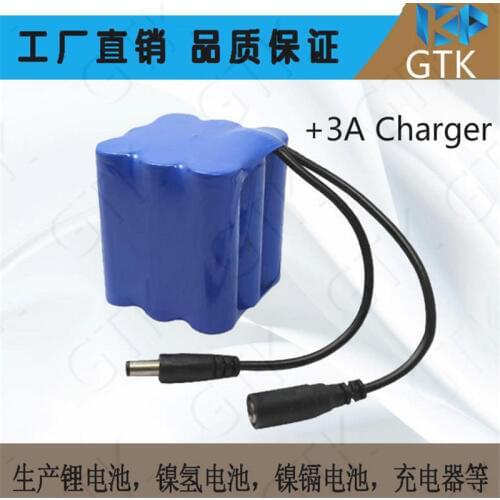 Lithium ion battery 12v 8AH 18650 power batteries li ion 12V + 12V 3A charger for Farm electric sprayer Automatic cotton picker