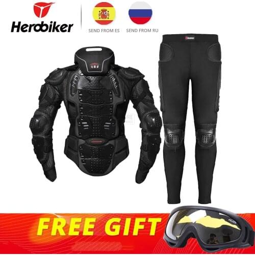 HEROBIKER Motorcycle Racing Jacket Men Body Armor Motorcycle Armor Moto Motocross Jacket Riding Motorbike Moto Protection S-5XL