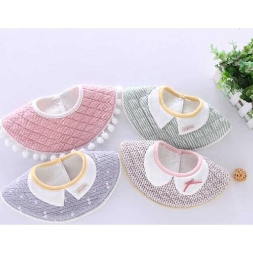 Baby Bibs Boy Girl Bib Cloth 360 Degree Cotton Baby Scarf Burp Infant Slobber Saliva Towel toddler burp cloth