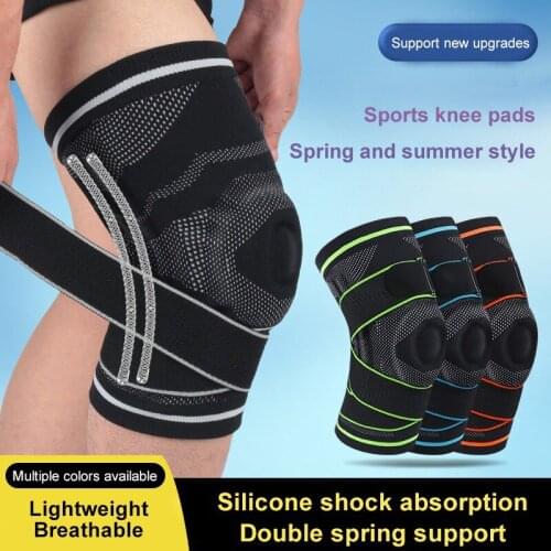 Knee Pad Sleeve Thermal Compression Leg Support Bandage Protector For Weight Lifting Basketball Running Jogging