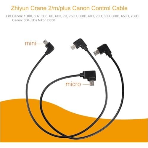 New Micro Mini USB Camera Control Cable for Zhiyun Crane 2 Plus Gimbal Canon Nikon Camera