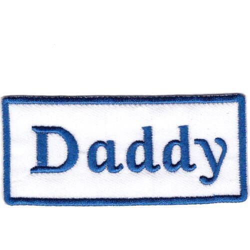 DADDY logo Embroidery iron on Patches For Clothing Badge Stickers Appliques