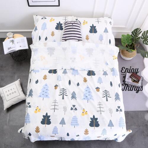 FUTON Portable cotton cartoon pattern adult travelers all sleeping bags bed fitted sheet cover beddings for Camping Home textile