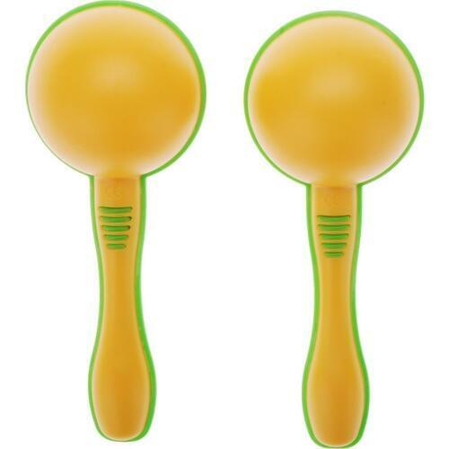 Plastic Egg Maraca Musical Early Educational Rhythm Toy Tool for Baby Kid Child Yellow