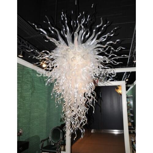 Attractive Hotel Large Hand Blown Glass Crystals For Chandeliers