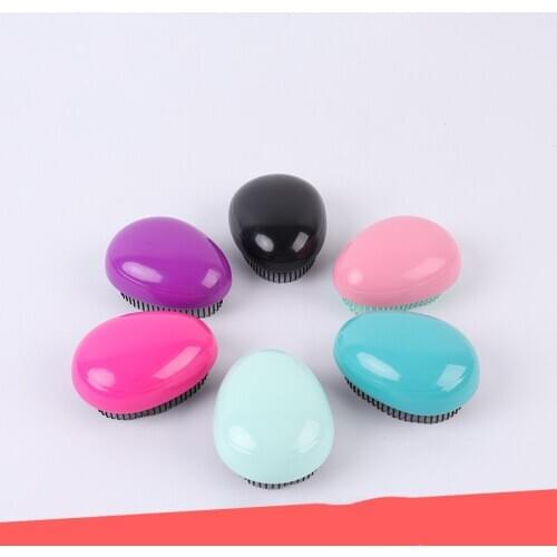 Egg Shape hairbrush Anti Static Styling Tools Hair Brushes Detangling Comb Salon Hair Care comb For Travel