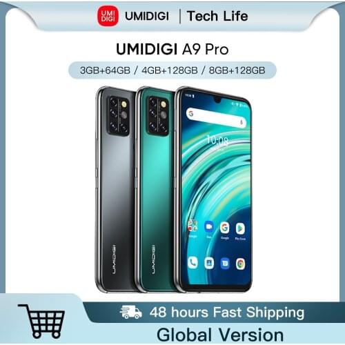 UMIDIGI A9 Pro Global Version 6GB 128GB Helio P60 48MP Quad Camera 24MP Selfie Camera Octa Core 6.3" FHD+ Cellphone Pre-sale