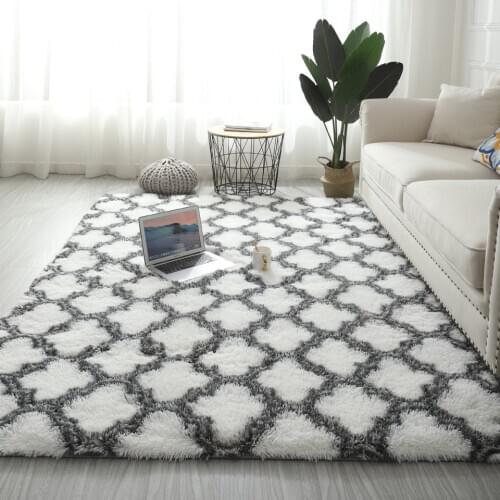 Modern Carpets For Living Room Bedroom Nordic European Floor Fluffy Rugs Fur Mats Large Size Plush Shaggy Soft Washable Girls